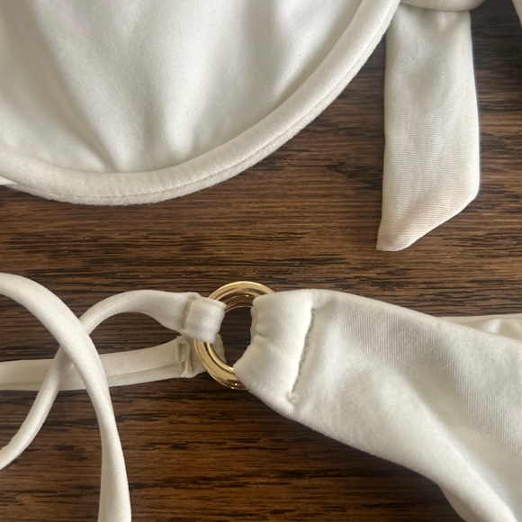 Monday swimwear set ( Cala roja top ivory- size M Palma bottom ivory- size M - Picture 5 of 7